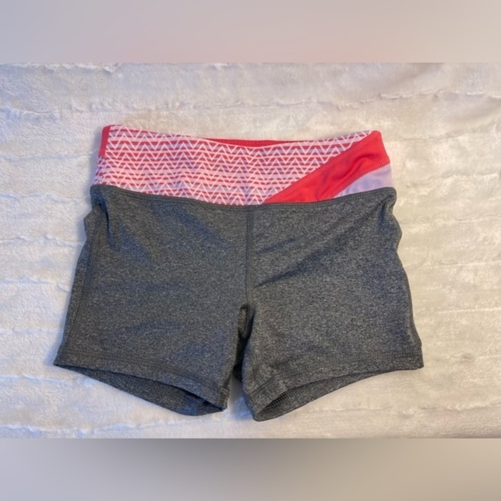 Athletic Works Girls Medium (7-8) Gray and Pink Active Shorts
